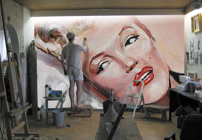 Thomas Schöne malt Marilyn